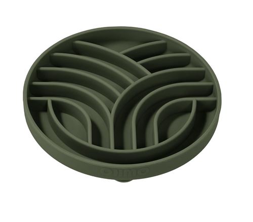 Gamelle Anti Glouton Silicone avec Ventouse - Vert