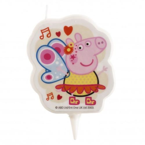 bougie anniversaire 2d peppa pig 7,5cm - Coloris : Rose346233