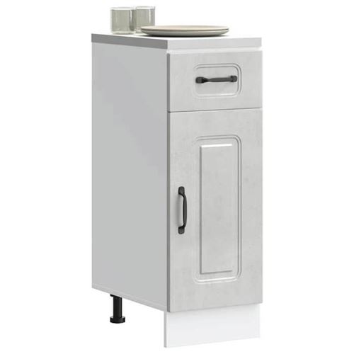 VIDAXL - Armoire de cuisine Kalmar - Buffet - Gris béton - Image 3
