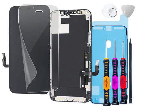 Écran pour iPhone 12/12 Pro OLED Trop Saint® - Kit de Réparation Complet avec Outils, Joint d'étanchéité et Film Protecteur d'écran