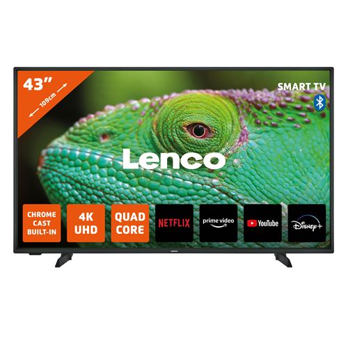 43 4K Smart TV Android Lenco LED 4353BK Noir