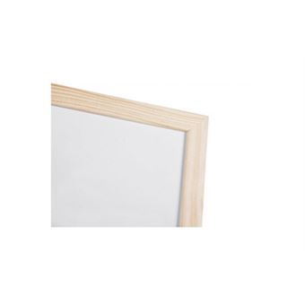 Tableau blanc effaçable cadre en bois L.60 x l.40 cm