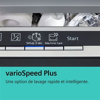Lave-vaisselle 60cm 14 couverts 42db tout intégrable Siemens SX85EX11CE