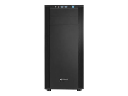 Sharkoon M25-V - Tour - ATX - pas d'alimentation - noir - USB/Audio
