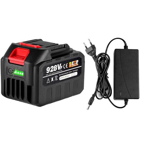 928vf Batterie pour outils électriques Batterie de remplacement rechargeable + Chargeur