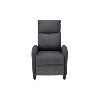 Fauteuil Relax Inclinable Beige Avec Repose-pieds Sur Roulettes - Tissu