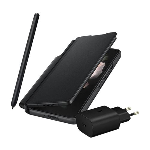 Non Communiqué Noir Pack D'accessoire Pour Samsung Galaxy Z Fold 3 Bundle Samsung