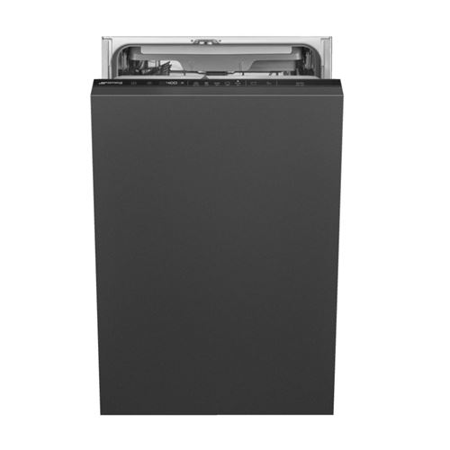Smeg St4523In - Lave-Vaisselle - Encastrable - Niche - Largeur : 45 Cm - Profondeur : 55 Cm - Hauteur : 82 Cm - Noir