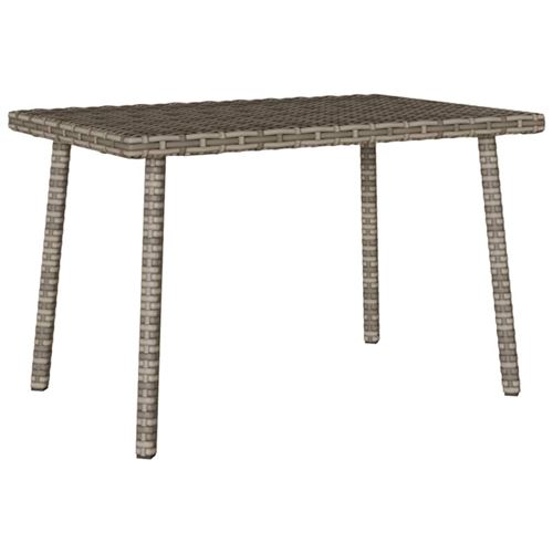 Vidaxl Gris Table Basse De Jardin Rectangulaire 60X40x37 Cm Rotin - Image 3