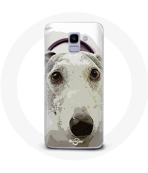 Coque pour Samsung Galaxy A8 2018 Lévrier greyhound Race de chiens Maniacase