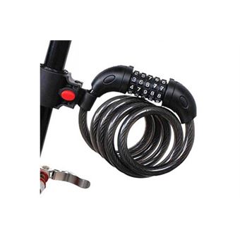 Antivol Pliable à Code Pour Moto, VTT, Vélo De Route - Noir, Solide Et étanche