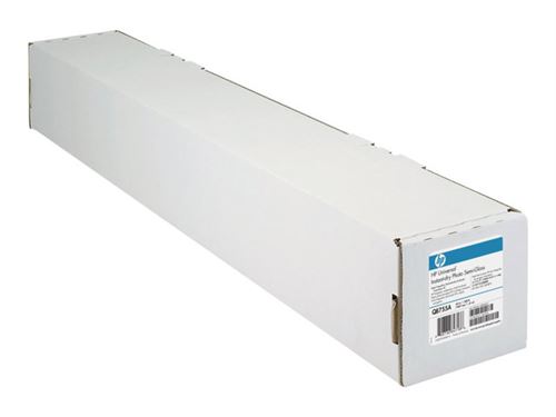  HP Universal - Fibre de bois, poly&eacute;thyl&egrave;ne (PE) - satin - 7,9 milli&egrave;mes de pouce - Rouleau (106,7 cm x 30,5 m) - 200 g/m&sup2; - 53.3 lbs - 1 rouleau(x) papier photo - pour