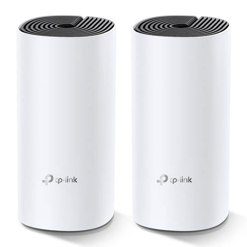 TP-Link DECO M4 - Wifi-systeem (2 routers) - tot 2800 vierkante voet - maas - GigE - 802.11a/b/g/n/ac - Dual Band