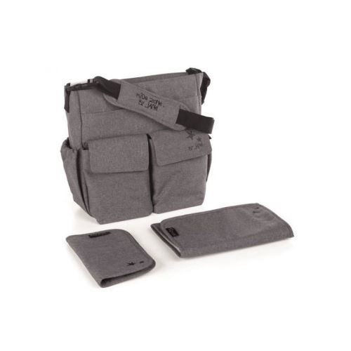 JANE Sac a langer Mama Bag Jet black - Gris