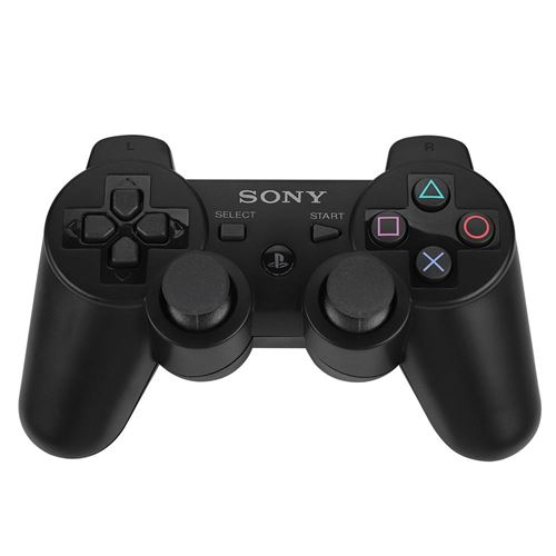 Manette de jeu sans fil Bluetooth Console de jeux compatible pour PS3 Noir