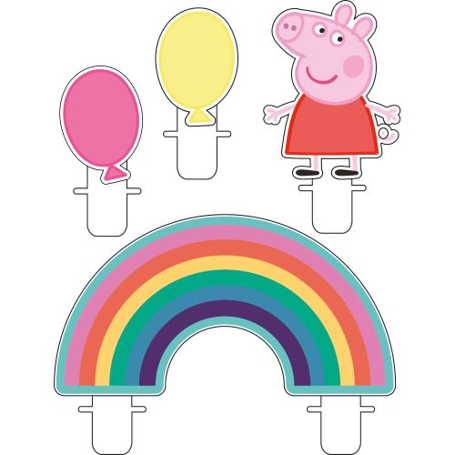 Amscan bougies d'anniversaire Peppa Pig4 pièces