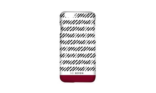 So Seven Coque Arty Bordeaux + Traits Apple Iphone 7