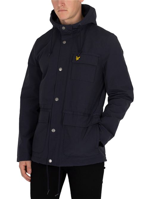 Lyle & Scott Homme Veste Micro Polaire, Bleu