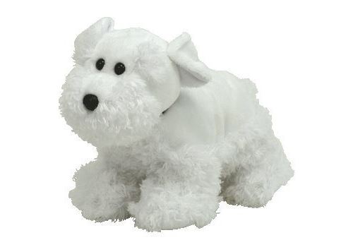 Beanie Buddies - Peluche Chien Ecossais Blanc 33 Cm