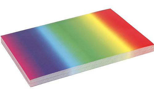 Creotime papier arc-en-ciel A4 21 x 29,7 cm 100 pièces