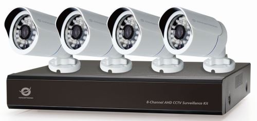 Conceptronic c8chcctvkitd1080 AHD à 8 canaux de Surveillance CCTV Kit 1080p Blanc/Noir