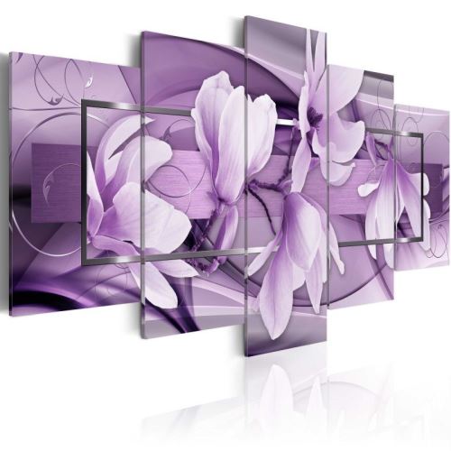 Tableau - Purple Wave .Taille : 100x50