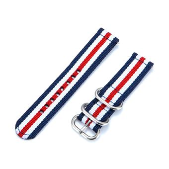 Bracelet sport á boucle Garmin Forerunner 245 (blanc/bleu