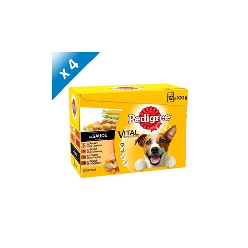 Pochette De Plat En Sauce Pour Chien 12 X 100g -4