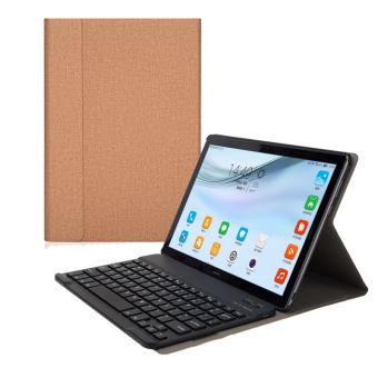 15 30 Sur Ceci Est Un Clavier Qwerty Etui Coque Avec Clavier Bluetooth Amovible Pour Huawei Mediapad M5 10 8 Brun Housse Tablette Achat Prix Fnac