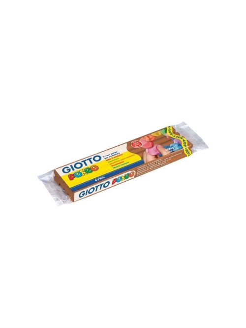 Pâte à modeler Giotto Pongo - pain de 450g - Marron