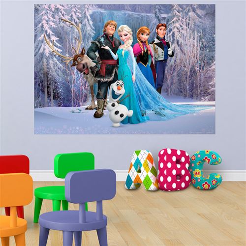 AG ART Poster XXL intisse La Reine des Neiges Disney Frozen 155X115 CM