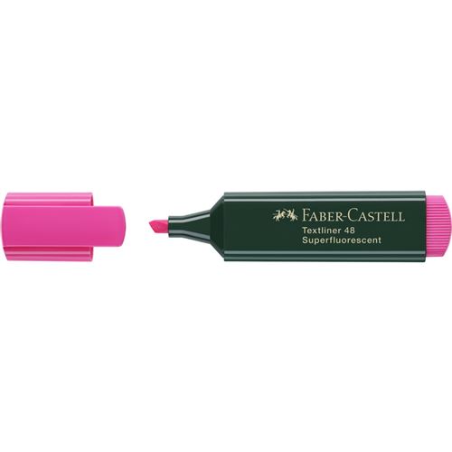 Faber-Castell 154828 - Surligneur Textliner 48, Rechargeable, Rose