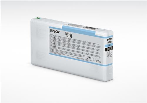 Epson Cyan Clair T9135 - 200 Ml - Original - Cartouche D'encre - Pour Surecolor Sc-P5000, Sc-P5000 Std Spectro, Sc-P5000 Violet, Sc-P5000 Violet Spectro