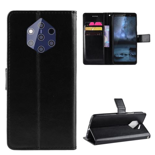 Etui en PU avec support noir pour votre Nokia 9 PureView