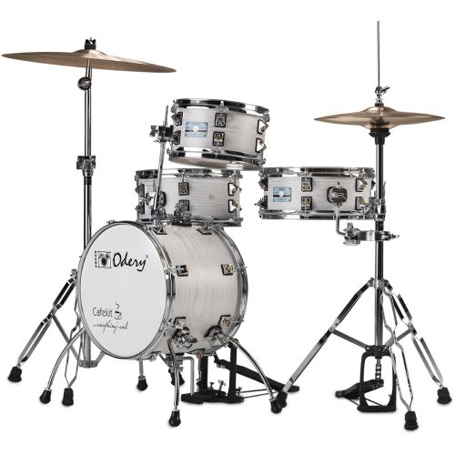 Odery Cafe Kit White Ash batterie 4 fûts avec hardware