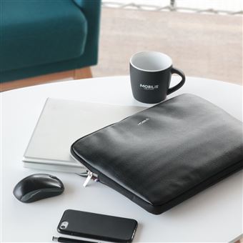 Mobilis PURE - Housse d'ordinateur portable - 12.5" - 14" - argent, noir - pour Apple MacBook Air (13.3 "); MacBook Pro (12 ", 13.3 ")