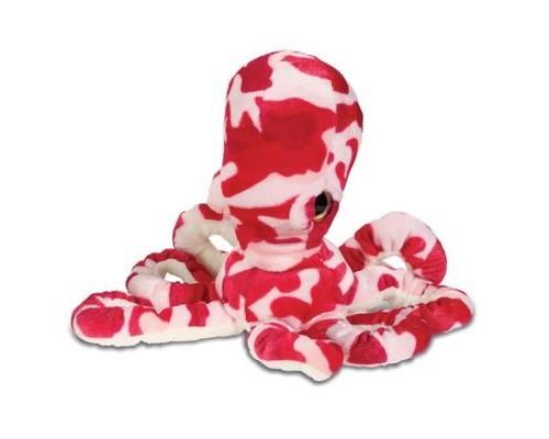 Peluche Pieuvre rouge - 36 cm