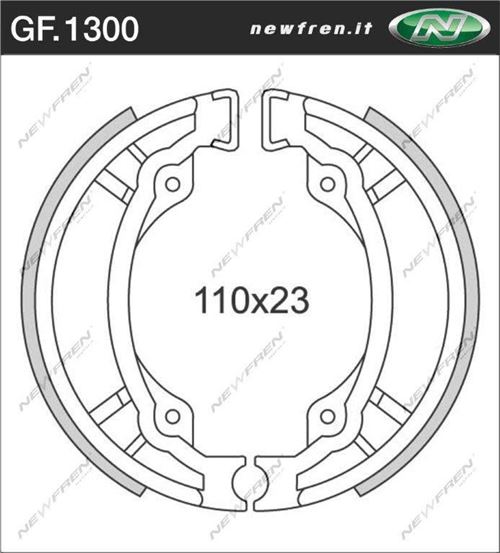 Machoire de frein scoot newfren pour pgo 50 big-max 1994+2002-tgb 50 303-r-hawk (gf.1300)