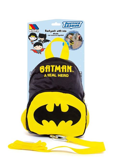Molto Justice League Sac à dos enfants, 27 cm, Noir (Negro)