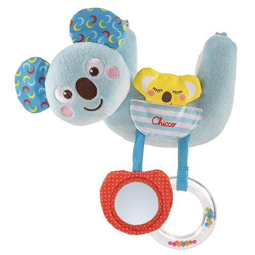 Chicco hochet Koala junior 20 x 22 cm polyester bleu clair