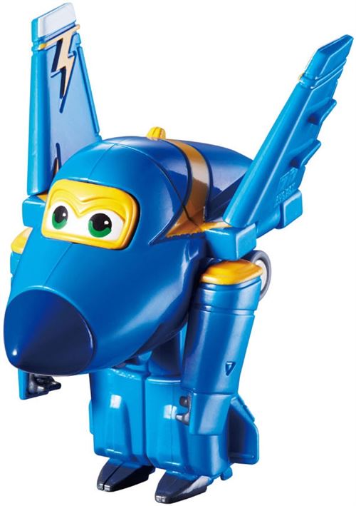 Super Wings pion Transform-A-Bots! Jérôme 6 cm bleu