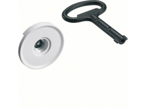 Serrure à double barre 3mm chromée avec 1 clé pour armoire univers métal IP44 (FZ449N)