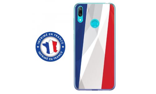 Coque souple pour Huawei Y7 (2019) avec impression Motifs drapeau de la France