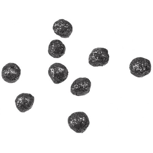 60 mini boules paillettes noir - Déguisements et fêtes