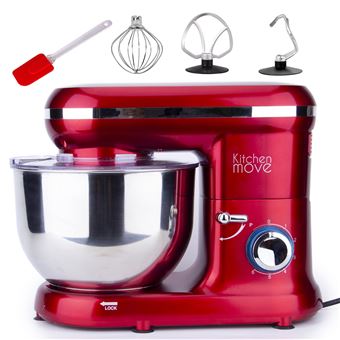 Robot patissier multifonction DALLAS Rouge Acier 1500W - 1