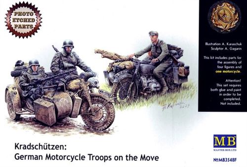Kradschutzen: Ger. Motorcycle Troops - 1:35e - Master Box Ltd.