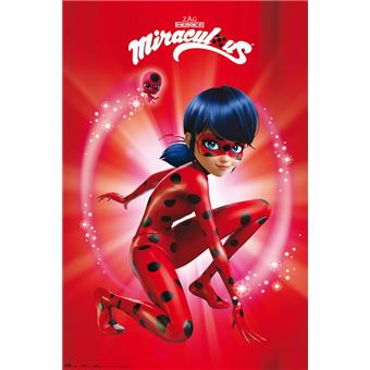 Miraculous Poster Ladybug Marinette Dupain Cheng 91x61 Cm Poster Affiche Enroule Top Prix Fnac
