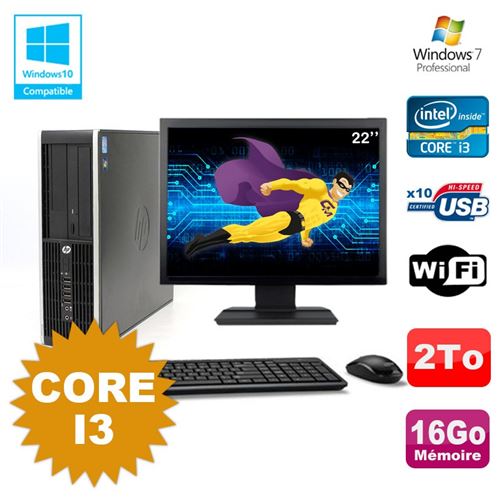 Acheter Pc hp compaq 6200 pro sff core i3 3.1ghz 16go 2to dvd wifi w7 ecran 22 - 289,00 € Pc hp compaq 6200 pro sff core i3 3.1ghz 16go 2to dvd wifi w7 ecran 22 - Hewlett-Packard reconditionné disponible sur Fnac
