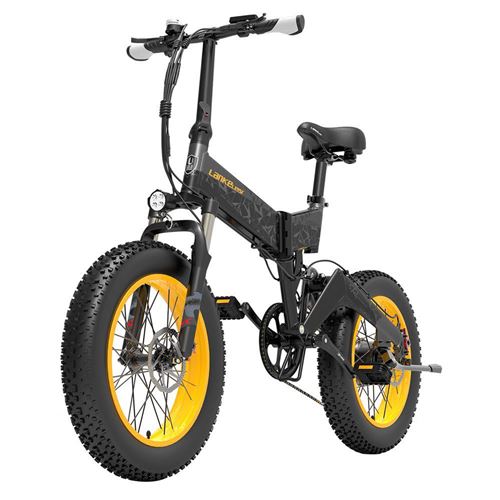 Vélo électrique LANKELEISI X3000PLUS 48V IP54- Noir jaune