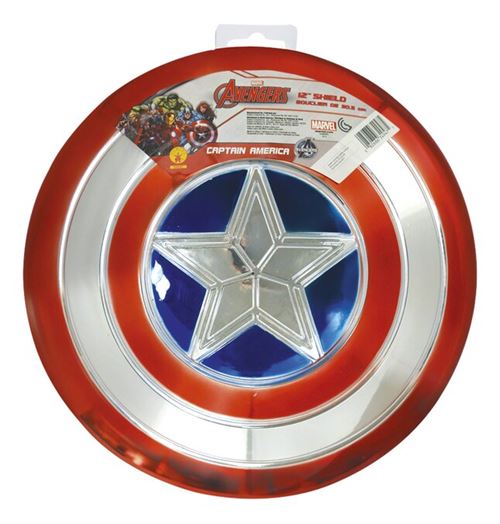 Bouclier en plastique metallise Marvel Avengers Captain America